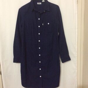 Dark blue Levi's button down dress size small